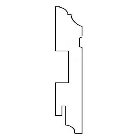 Плинтус Teckwood Белый Вектор 80