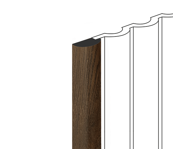 Финишный молдинг LF140B BR489G HI WOOD 26мм х 12мм х 2.7м