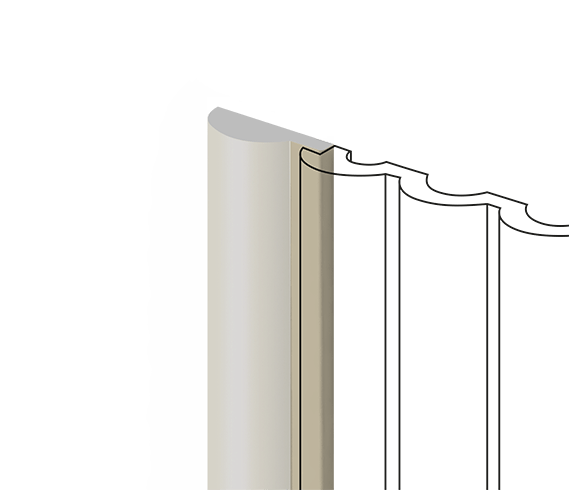 Финишный молдинг LF140A IV123 HI WOOD 36мм х 12мм х 2.7м