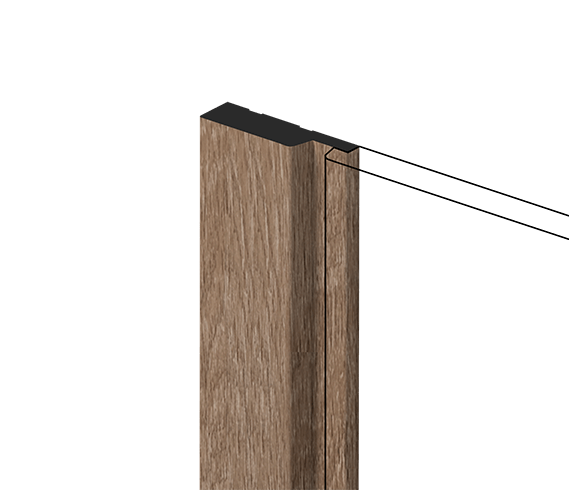 Финишный молдинг LF124A BR416 HI WOOD 42мм х 12мм х 2.7м