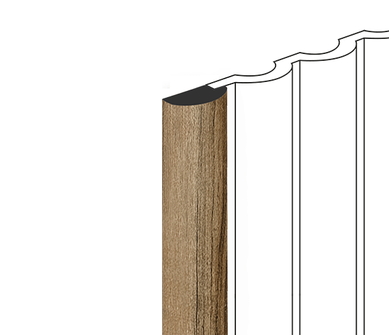 Финишный молдинг LF140B BR495 HI WOOD 26мм х 12мм х 2.7м