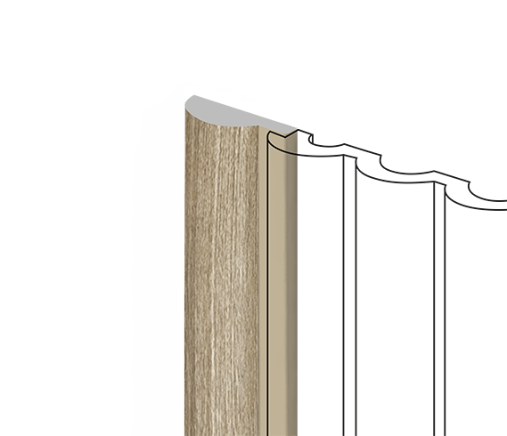 Финишный молдинг LF140A BR496 HI WOOD 36мм х 12мм х 2.7м