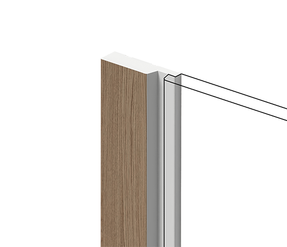 Финишный молдинг LF124A BR417N  HI WOOD 42мм х 12мм х 2.7м