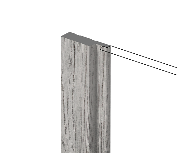 Финишный молдинг LF124A GR24 HI WOOD 42мм х 12мм х 2.7м