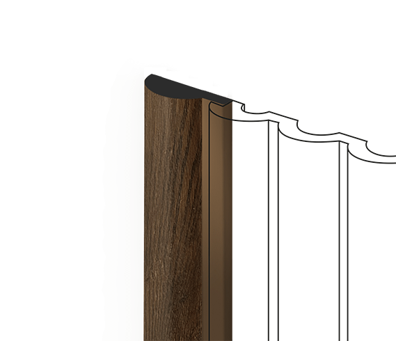 Финишный молдинг LF140A BR489G HI WOOD 36мм х 12мм х 2.7м