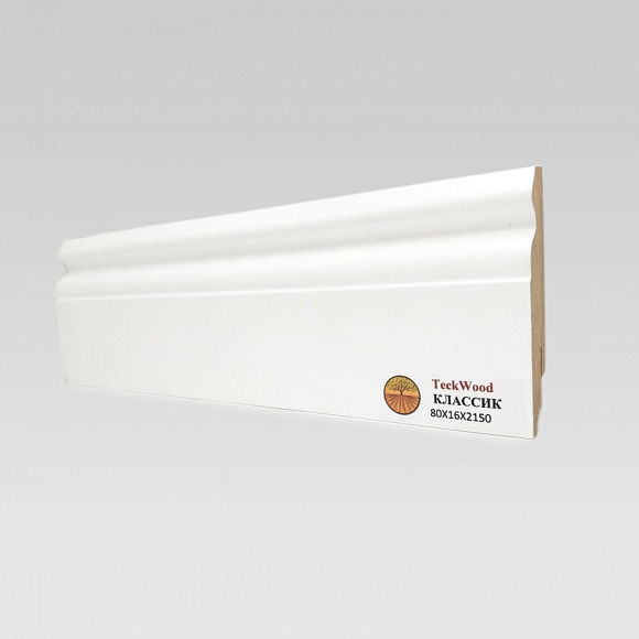 Плинтус Teckwood Белый Классик