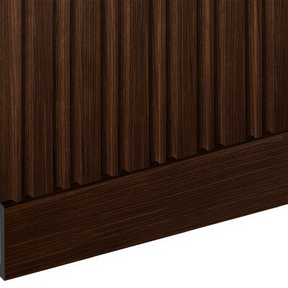 Плинтус  B90V1 BR396 HI WOOD 90мм х 14мм х 2.7м