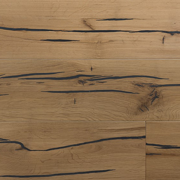 Инженерная 3-х слойная доска HAVEN Тайгер Дуб N2 Рустик. Размер 1600-2400х185х16 мм.