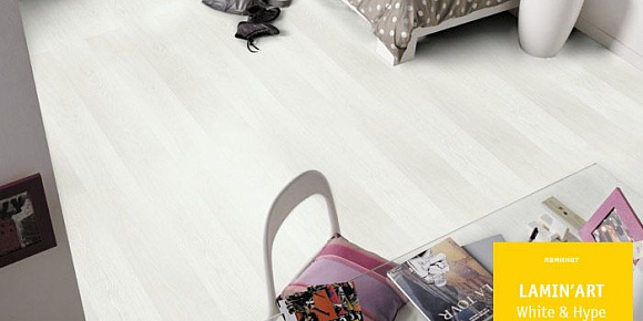 Ламинат Tarkett Laminart Белый шик