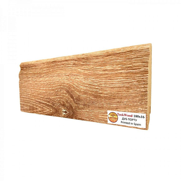 Плинтус Teckwood Дуб Порту (Oak Porto) 100мм