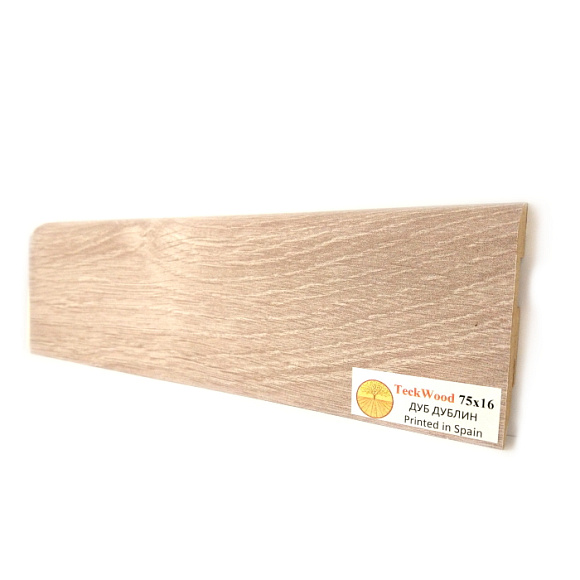 Плинтус Teckwood Дуб Дублин (Oak Dublin) 75 мм