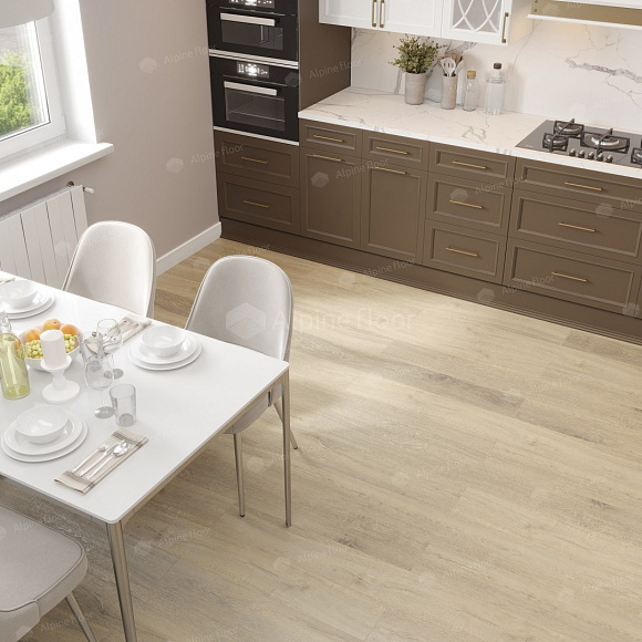 Кварцвиниловый SPC ламинат Alpine Floor Premium XL Дуб Капучино ECO 7-12 1524×180×8