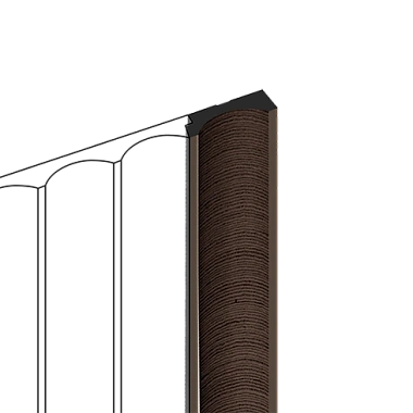 Финишный молдинг LF139B BR354 HI WOOD 34мм х 12мм х 2.7м