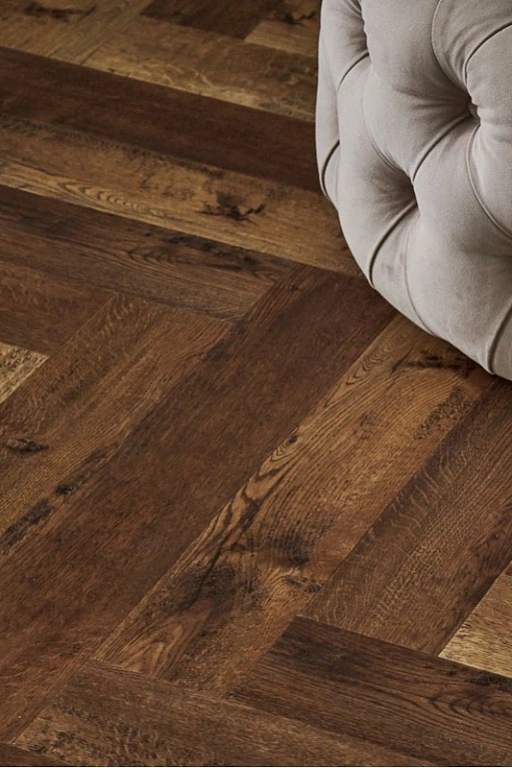 Виниловый пол Vinilam Parquet Herringbone Glue Версальский Паркет