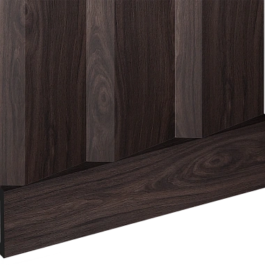 Плинтус B90V1 BR395 HI WOOD 90мм х 14мм х 2.7м