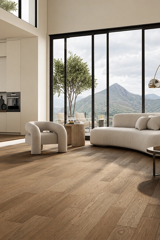 Кварцевый паркет Quartz Parquet Классик Дуб Брауни 413 7/1,2 мм