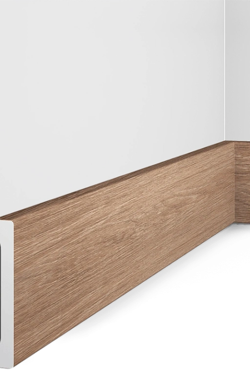 Плинтус B90V1 BR416 HI WOOD 90мм х 14мм х 2.7м