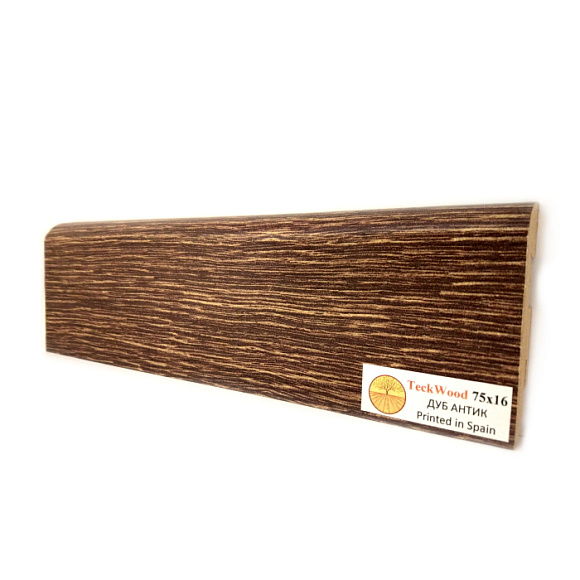 Плинтус Teckwood Дуб Антик (Oak Antiq) 75 мм