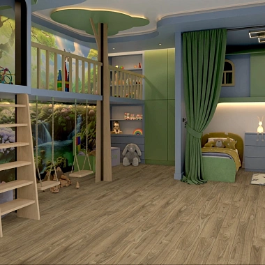 Кварцвиниловый SPC ламинат Damy Floor Family Орех Европейский European Walnut 0036-2 1220×180×4