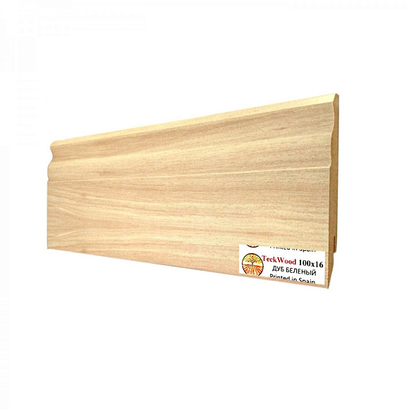 Плинтус Teckwood Дуб беленый (White Oak) 100мм