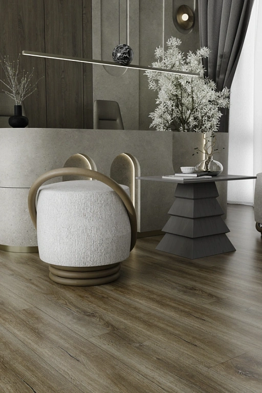 Кварцвиниловая плитка SPC Ideal Flooring Home Wood 02011 Cloves