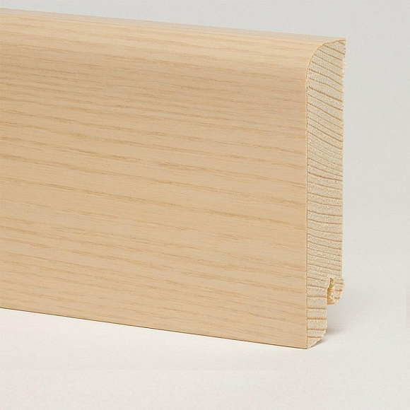 Плинтус Pedross Ясень беленый 80 х 18 мм R9 шпонированный