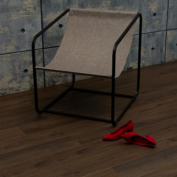 Каменный ламинат SPC Steinholz Браунхоф STH076 Шоколадно-коричневый 1220x180 мм