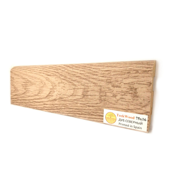 Плинтус Teckwood Дуб Северный (Oak North) 75 мм
