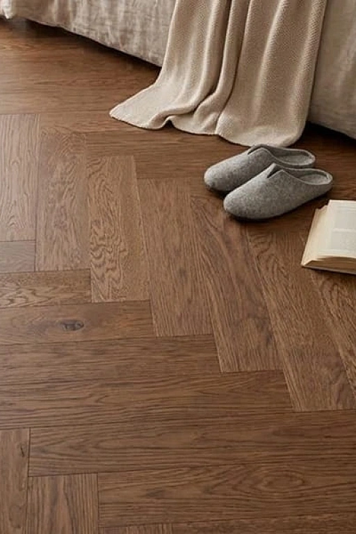 Паркетная доска Английская елка AUSWOOD OAK LAZARO. Размер 600х125х12 мм (1.5)