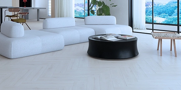 Каменный MSPC ламинат Stone Floor Английская елка Дуб Нордфилд DCF1-1 MР. Размер 564х141х8 мм(1.59)