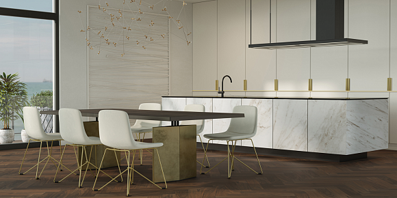 Кварцевый паркет Quartz Parquet Английская Ёлка Орех Американский 33-400-29 5/0,6 мм Кварцевый паркет Quartz Parquet Английская Ёлка Орех Американский 33-400-29 5/0,6 мм