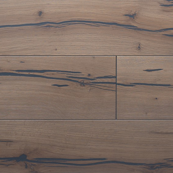 Инженерная 3-х слойная доска HAVEN Тайгер Дуб N3 Рустик. Размер 1600-2400х185х16 мм.