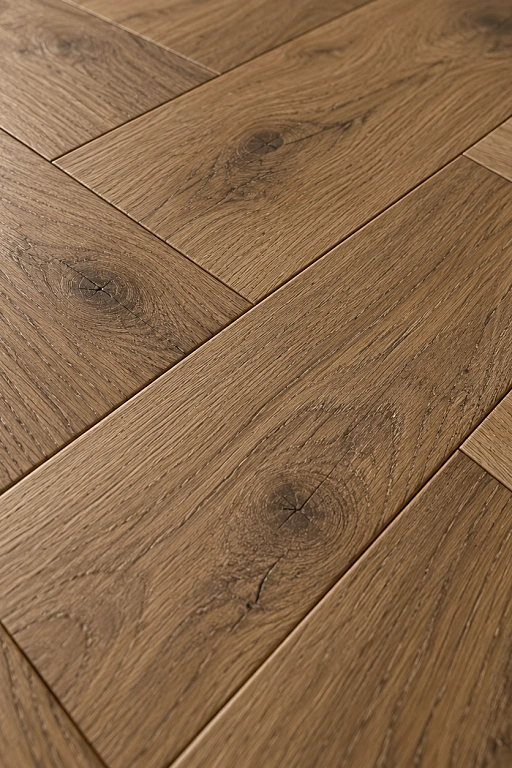 Инженерная доска английская ёлка Haven Дуб Самара 79 Натур. Размер 600х100х16(4)мм