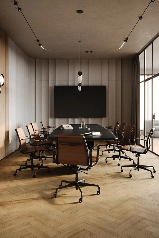 Кварцевый паркет Quartz Parquet Штучный паркет Гикори Североамериканский 44-400-74 5/0,6 мм