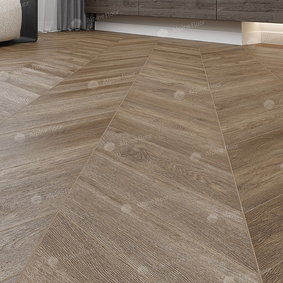 Кварцвиниловый SPC ламинат Alpine Floor Chevron Alpine Макадамия ECO 18-5 французская елка 600×127×5 Кварцвиниловый SPC ламинат Alpine Floor Chevron Alpine Макадамия ECO 18-5 французская елка 600×127×5