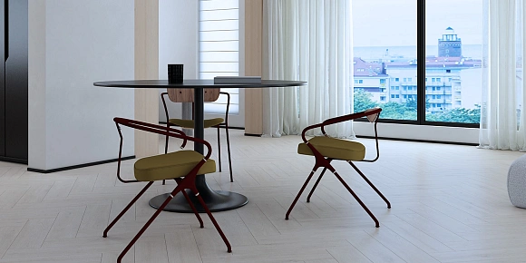 Каменный MSPC ламинат Stone Floor Английская елка Дуб Нордфилд DCF1-1 MР. Размер 564х141х8 мм(1.59)