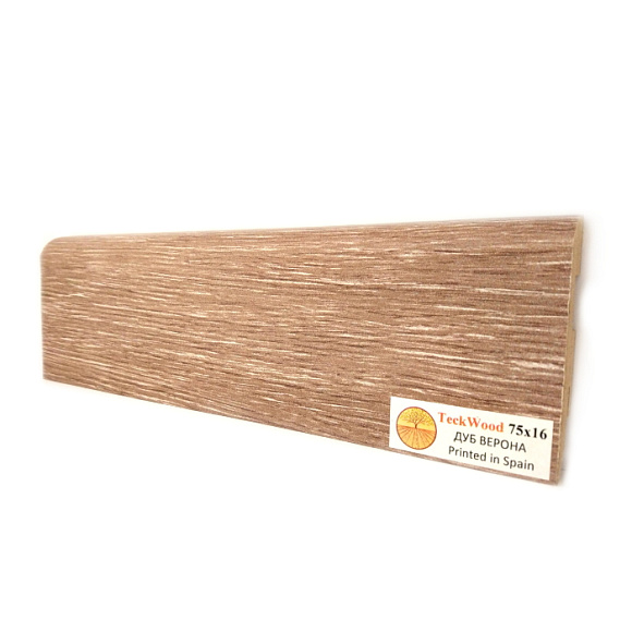 Плинтус Teckwood Дуб Верона (Oak Verona) 75 мм