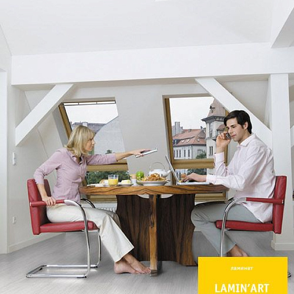 Ламинат Tarkett Laminart Белый крап