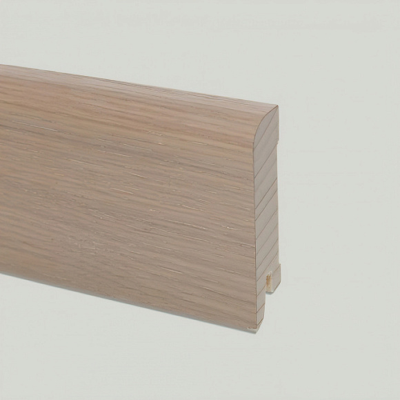 Плинтус Pedross Дуб кремово-белый 70 х 15 мм шпонированный