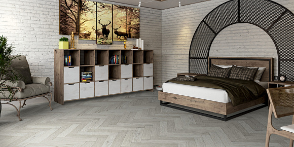 Кварцвиниловый SPC ламинат Damy Floor London Йорк York 191023EL-04 венгерская елка 615×123×4