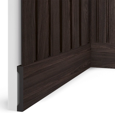 Плинтус B90V1 BR395 HI WOOD 90мм х 14мм х 2.7м