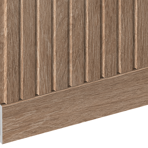 Плинтус  B90V1 BR416 HI WOOD 90мм х 14мм х 2.7м