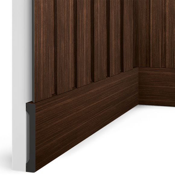 Плинтус  B90V1 BR396 HI WOOD 90мм х 14мм х 2.7м
