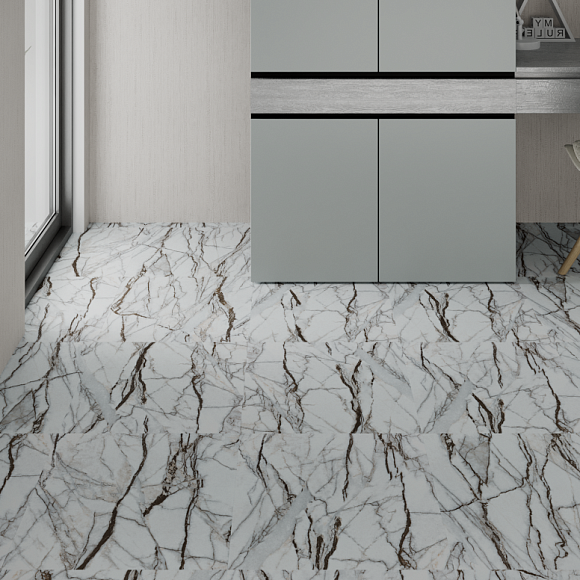 Клеевая плитка ПВХ ART EAST ATS 765, Мрамор Червеолле 457.2 х 457.2 х 2,5mm (0,5mm)