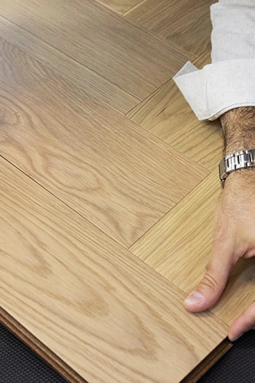 Паркетная доска Английская елка AUSWOOD OAK AMALFI. Размер 600х125х12 мм (1.5)