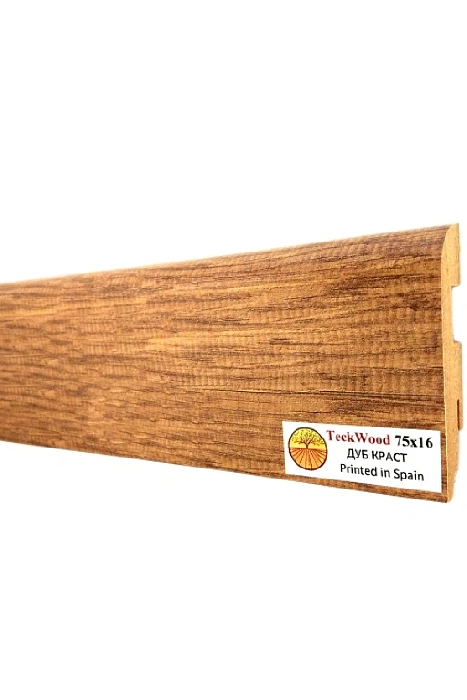 Плинтус Teckwood Дуб Краст (Oak Crust) 75 мм