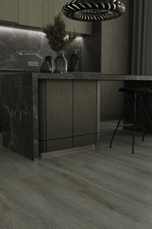 Кварцвиниловая плитка SPC Ideal Flooring Prime Wood 01007 Smoky