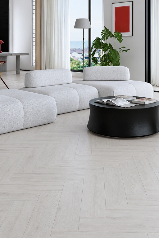 Каменный MSPC ламинат Stone Floor Английская елка Дуб Нордфилд DCF1-1 MР. Размер 564х141х8 мм(1.59)