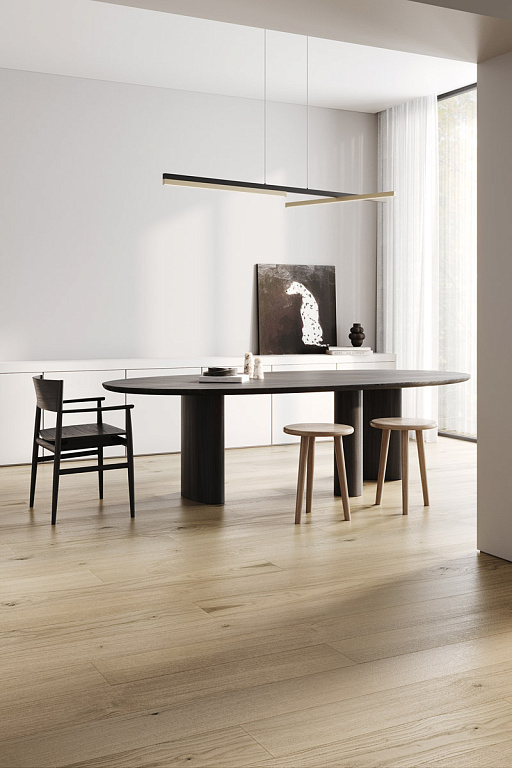 Кварцевый паркет Quartz Parquet Престиж Дуб Бисквитный 1258-07. Размер 700-1900х190х7мм (1.805)