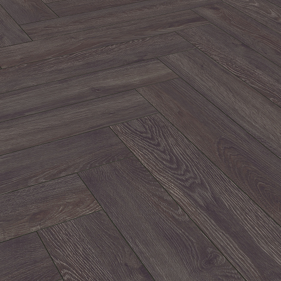 Ламинат Kronotex Herringbone Дуб Эльба черный D 6010
